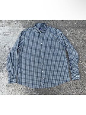 Jonnie O Prep-Formance Button Up Shirt Plaid Check XL Evergreen Newland